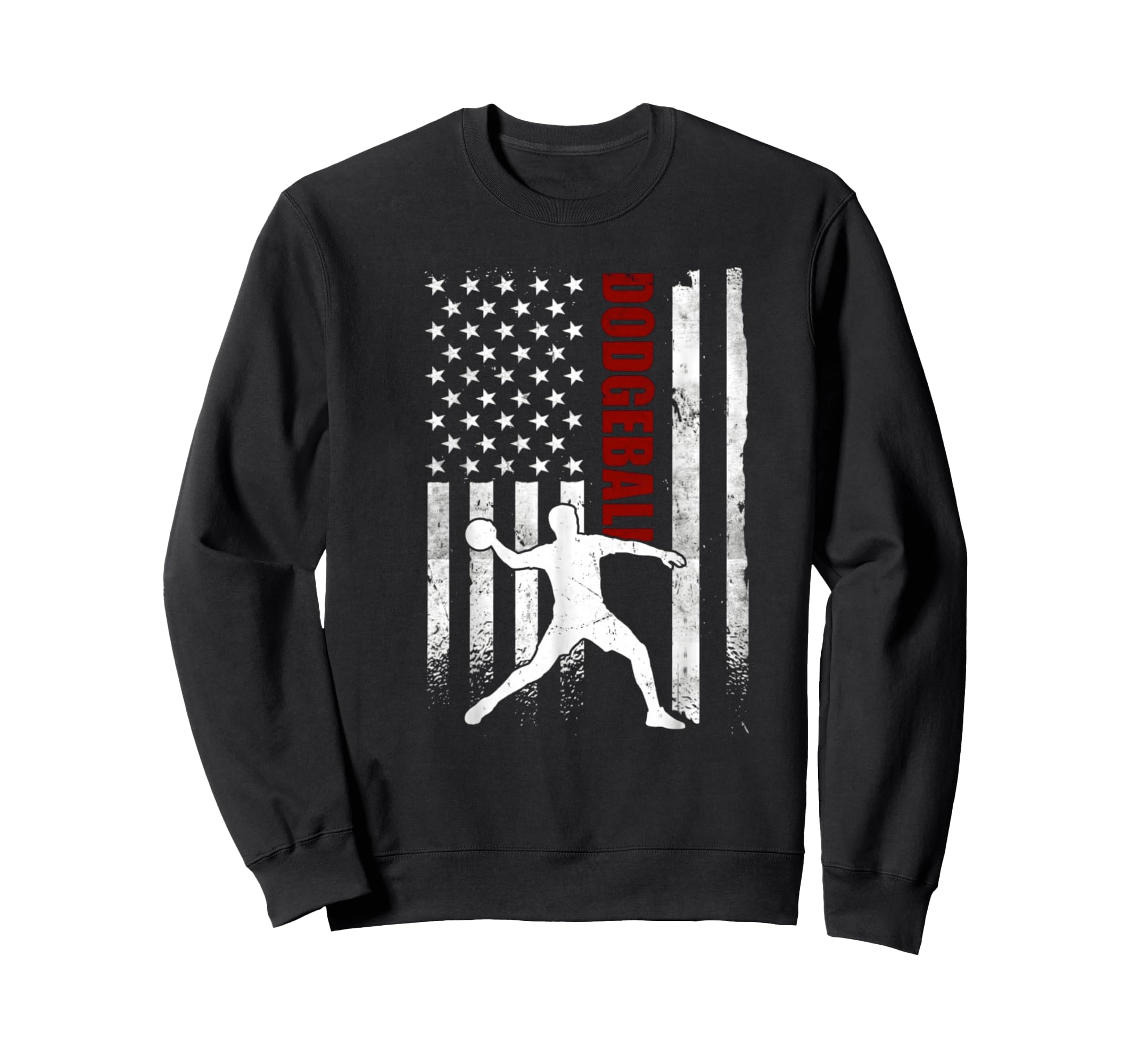 Dodgeball American flag antique style American patriotic player trainer