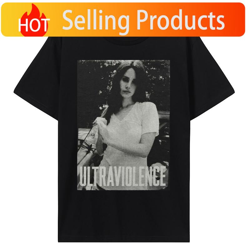 Lana Del Rey Ultraviolence T Shirt Snow Tshirt Japanese Funny Gothic T Shirt Unisex Harajuku Aesthetic Cotton Tops Tees