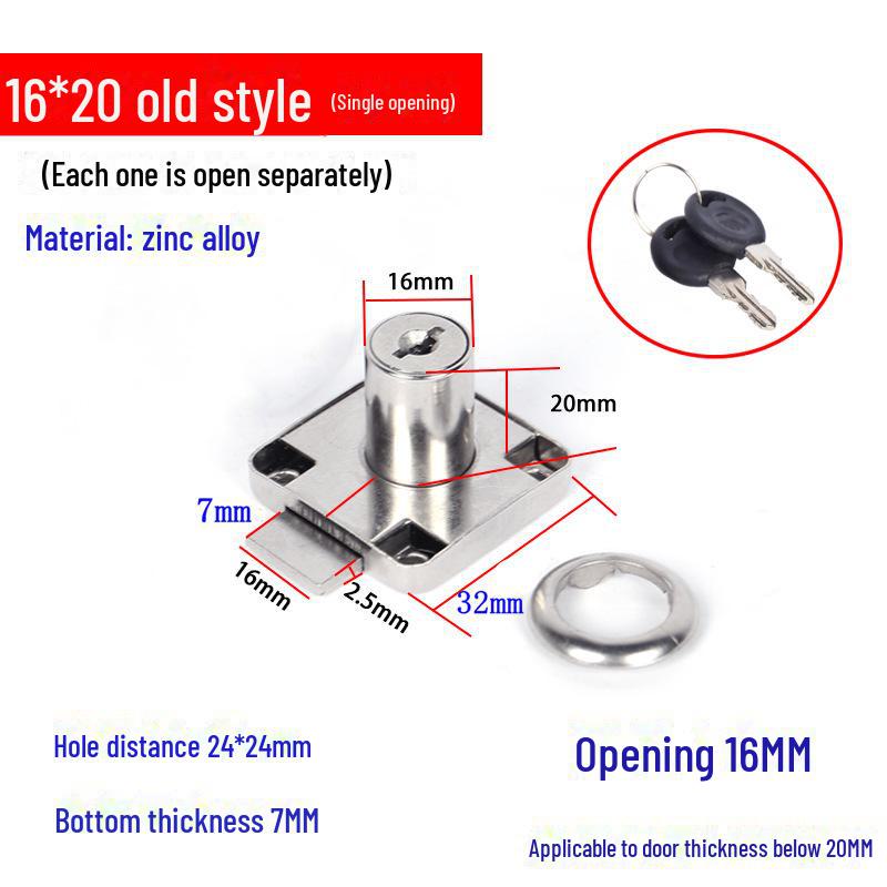 Încuietoare cu trei sertare pentru mobilier de birou și dulapuri de dosare