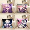 1pc Singer V-V4 Flower Laser Pillow Case Fashion Square Pillowcase Bedroom Sofa Room Ins Decoration Leisure