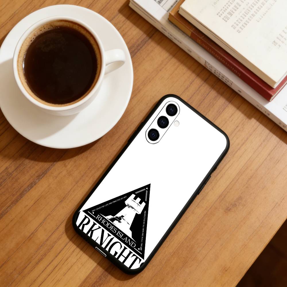 Mobile Game Arknights Phone Case Black Silicone Soft For Samsung Galaxy A73,A72,A71,A70,A53,A52,A51