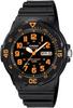 Men S Standard Quartz Watch Black Orange Mrw 200h 4bv