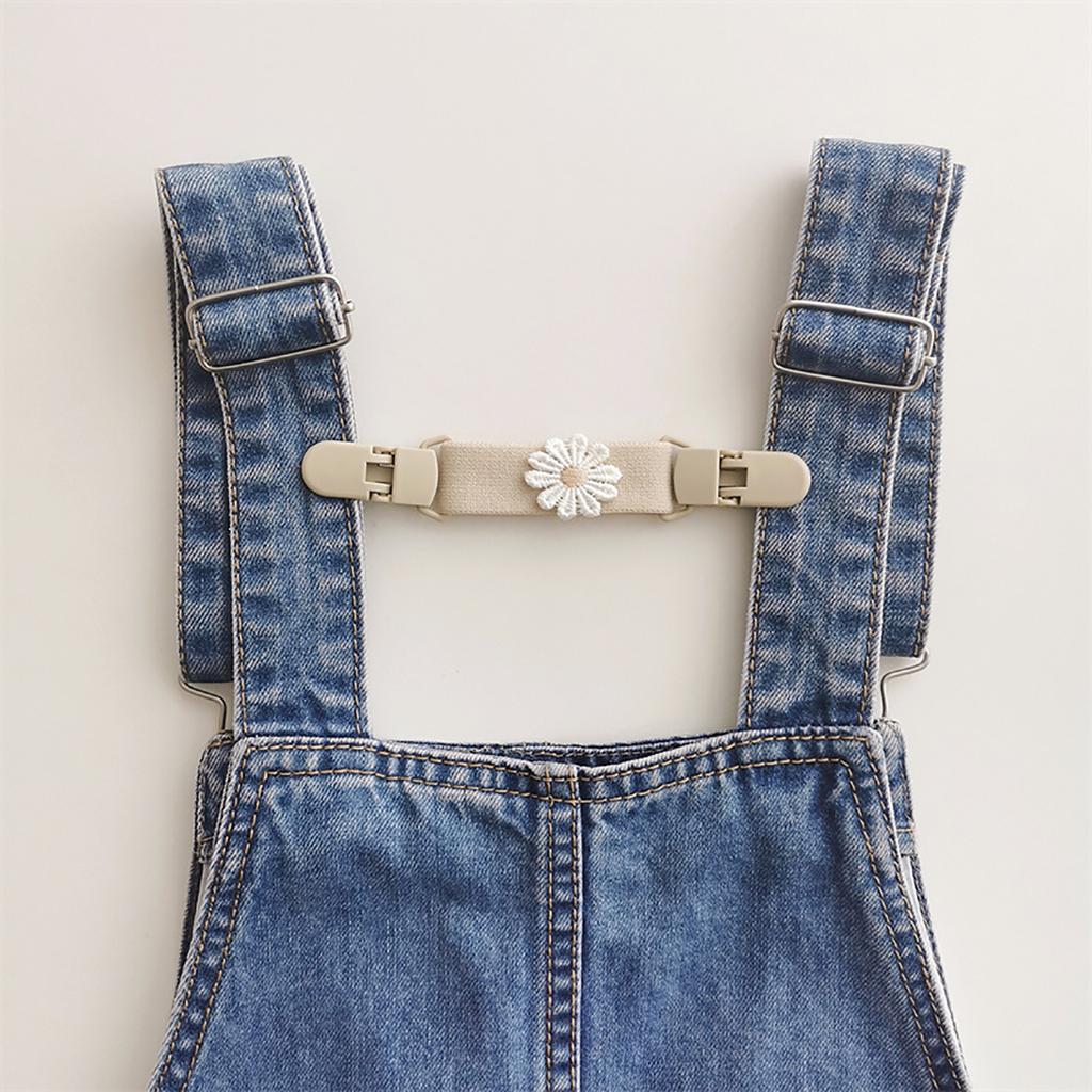 Vestito con spalline Sospensioni Clip Anti-caduta Accessori Abbigliamento Bambino Salopette Floreale Carina Clip per Spallina Vestito Elastico per Pantaloni