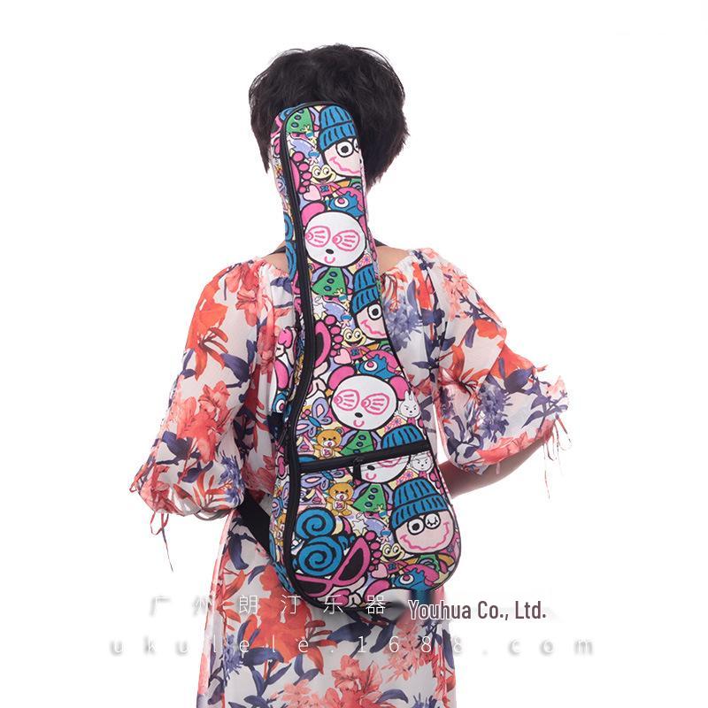 21" 23" 26" Ukulele Polstret Gigbag - Slitesterk Dobbel Skulder Ryggsekk