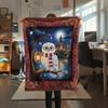 1 Pezzo Coperta in Flanella con Stampa Cartone Animato, Alta Qualità Confortevole per Tutte le Stagioni, Decorazione per la Casa, Calore e Comfort, Perfetta per Regalo di Natale Compleanno