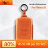 Interior Mouldings Alcantara For Renault Dacia Koleos Captur Megane Clio Scenic Talisman Arkana Sandero Car Key Case Accessories