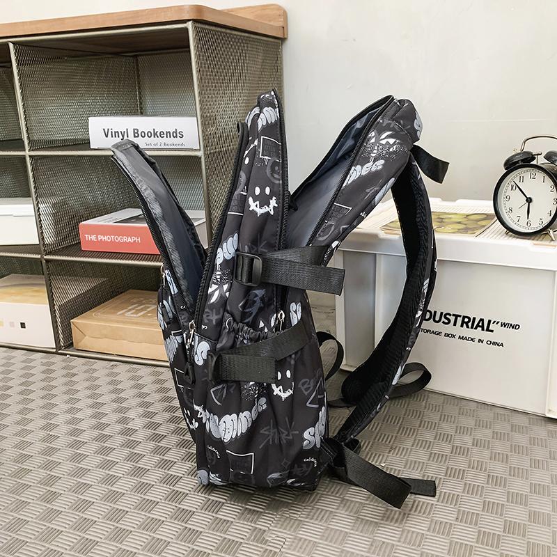 Граффити Принт Школьный Ранец Мужской Класс 4-6 Рюкзак С Монетницей зелёный — фото 10