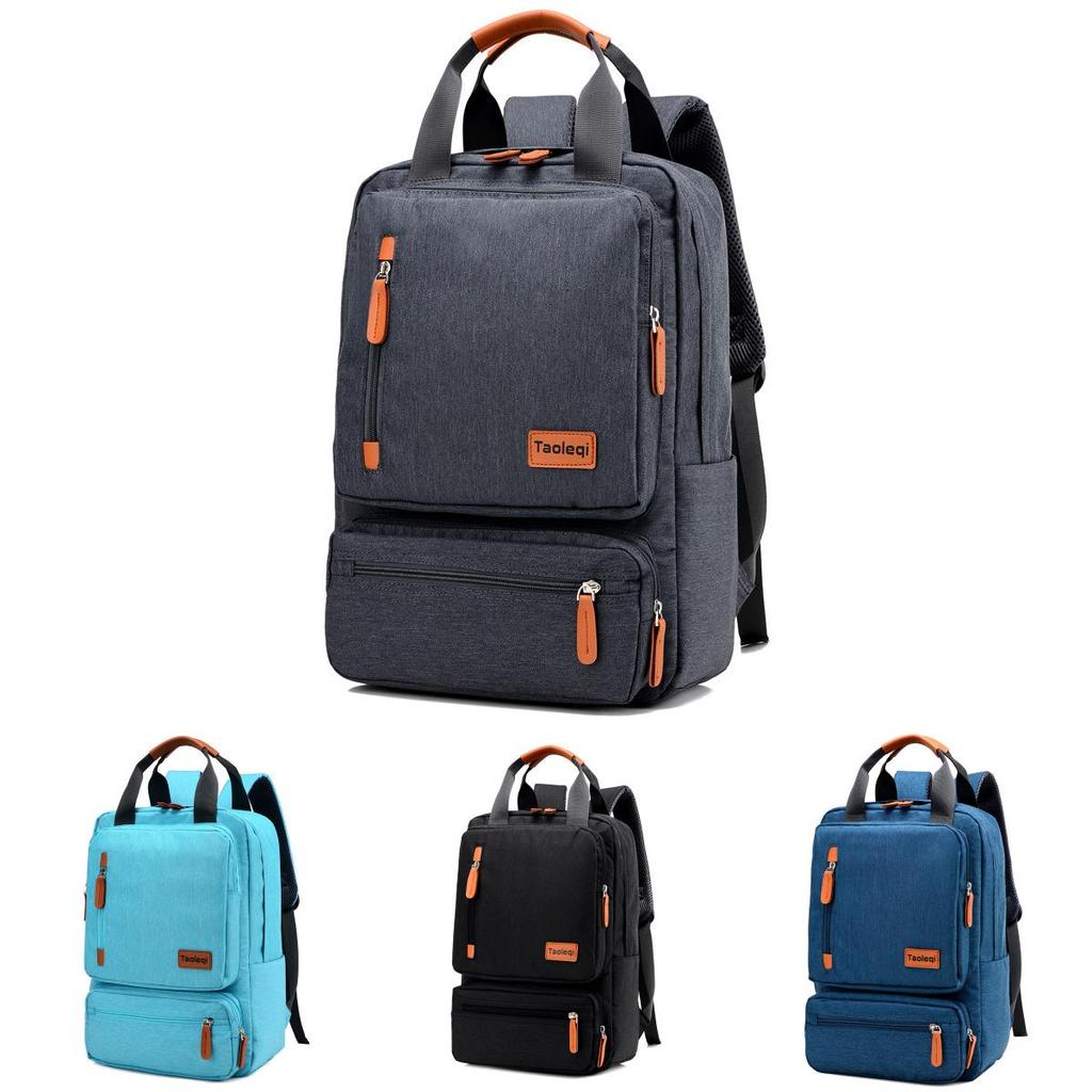 Versatile Large-capacity Canvas Schoolbag Perfect For Laptop And Daily Essentials
