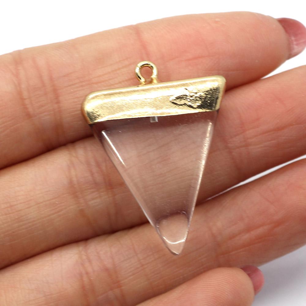 Satın alın Natural Stone Lapis Lazuli Pendant 25x32mm Triangle Black ...