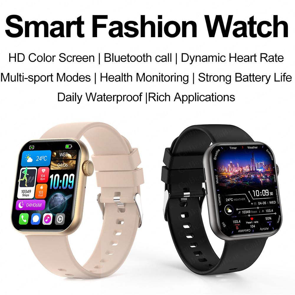 New 1.9-inch HD Smart Watch Men Bluetooth Call Multiple Exercise Modes Watch Heart Rate IP68 Waterproof Smartwatch Women