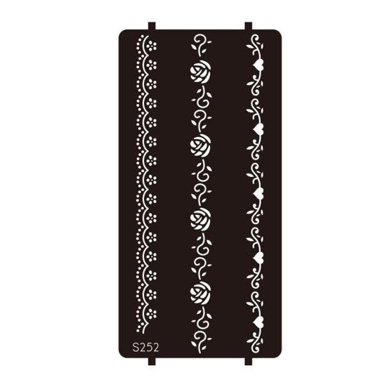 Yousheng Reusable Indian Henna Tattoo Stencils, Mehndi Hand Painting Templates, DIY Flower Pattern for Body Art, Festival Makeup