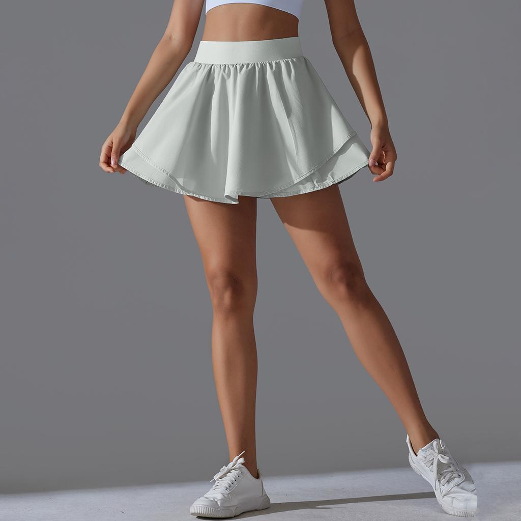 Cool Feeling, Sun Protection, Casual Tennis Skirt, Slimming, Sports Training, Inner Pocket, Anti Glare, Yoga And Fitness Skirt