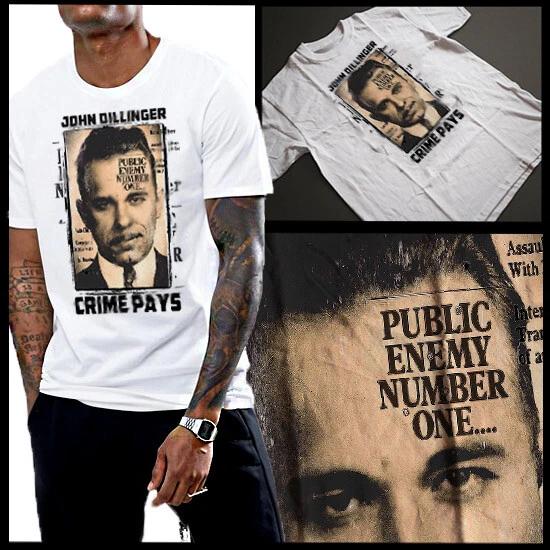 

Mugshot T-Shirt Public Enemy Number One Gangster mob mafia new cotton Tee 2XL
