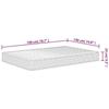VidaXL Medium-Soft Foam Mattress 140x190 Cm 373010