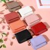 Vintage Solid Color Short Wallet, Credit Card Holder Portable Bifold Coin Purse, Women'S Credit Card Holder