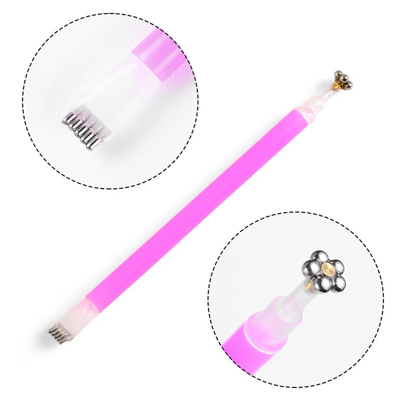 

Mtssii дизайн ногтей цветок кошачий глаз магнитная ручка полоска волшебная палочка DIY 3D магнитный УФ-гель-лак