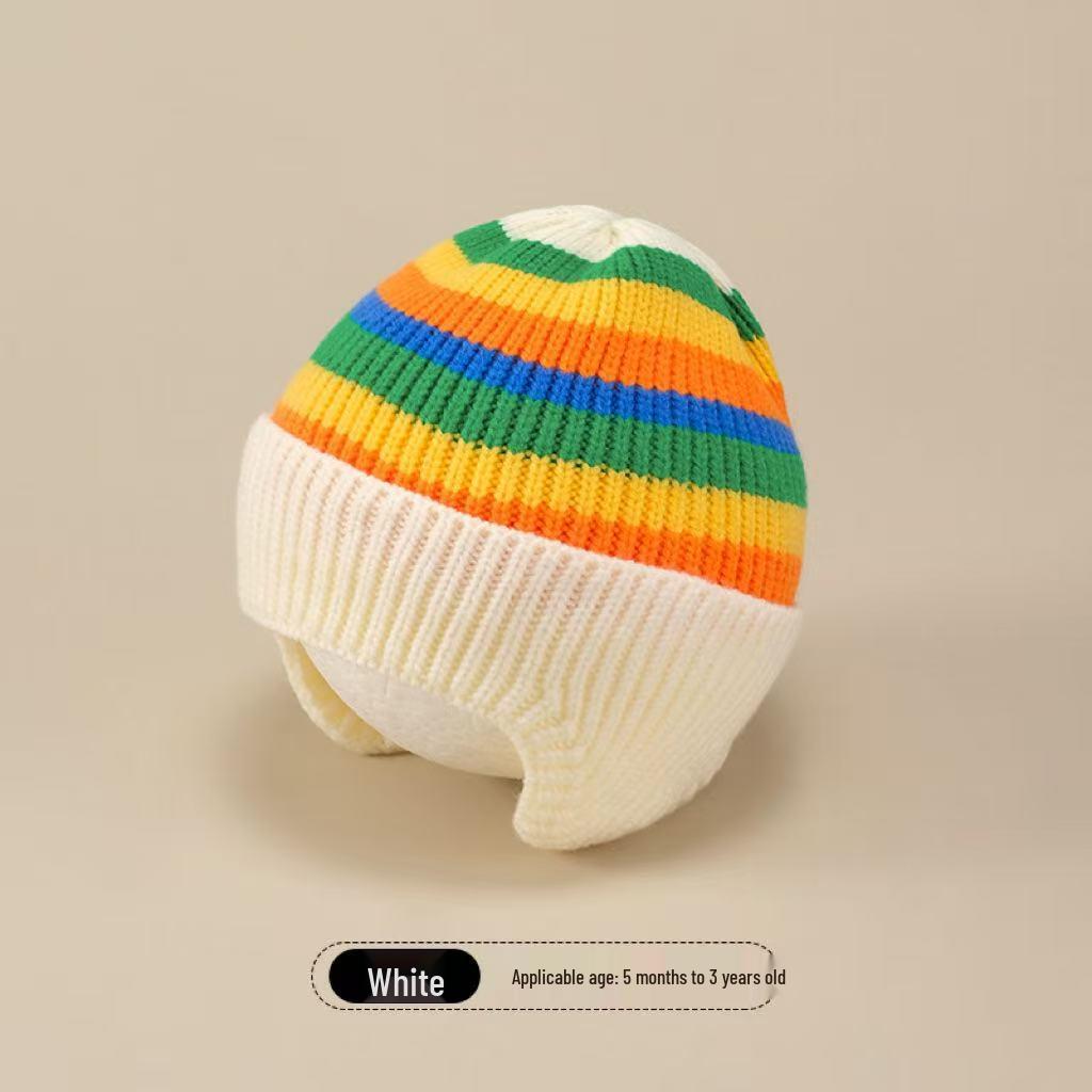 2025 Autumn/Winter Unisex Korean Knit Wool Hat for Kids and Babies - Warm, Trendy Pullover Design