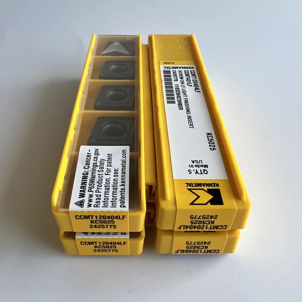 Original / CCMT120404LF KC5025  /  Industrial Indexable Carbide Inserts 10 Pcs