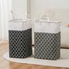 Large Capacity Foldable Dirty Clothes Hamper Bathroom Storage Basket with Lantern Print