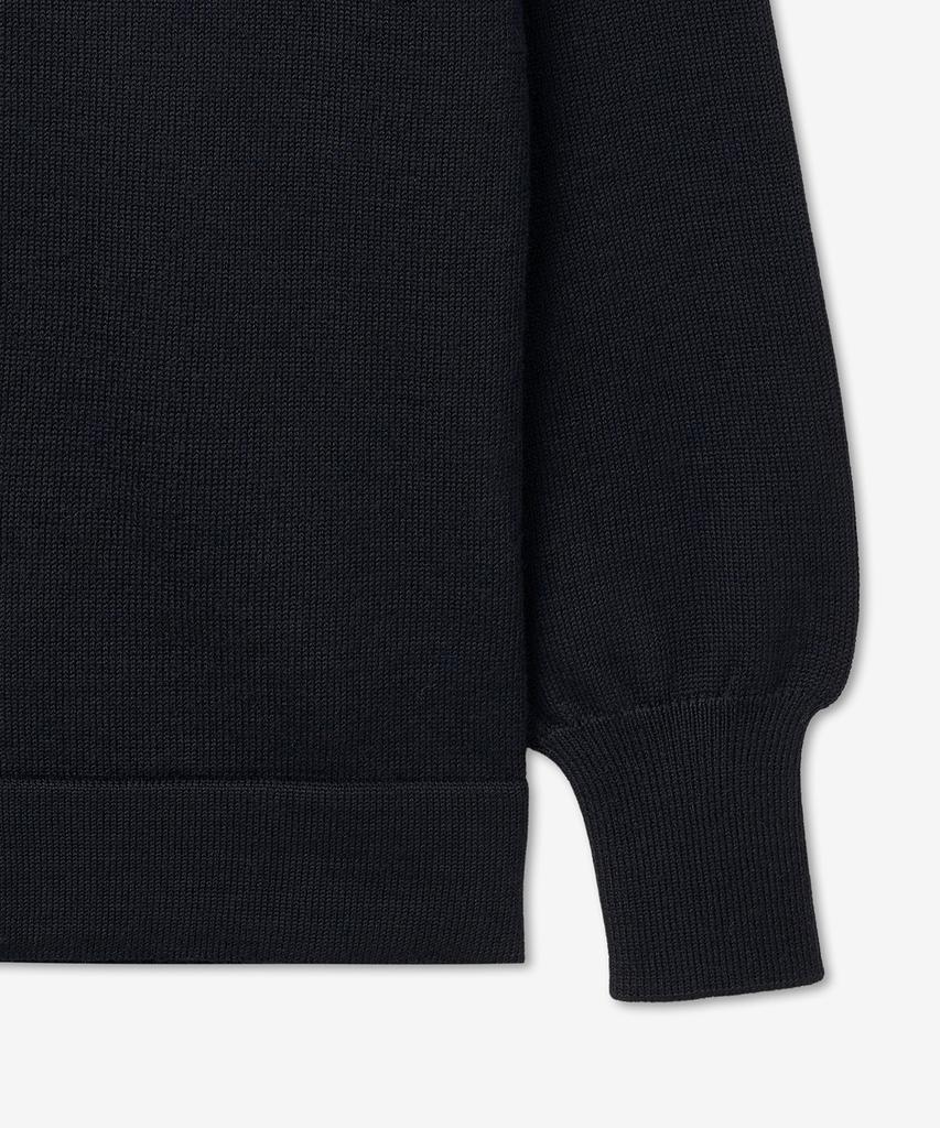 Maison Margiela 4-Stitch Virgin Wool Cardigan - Navy / S50Hp0015M13061511