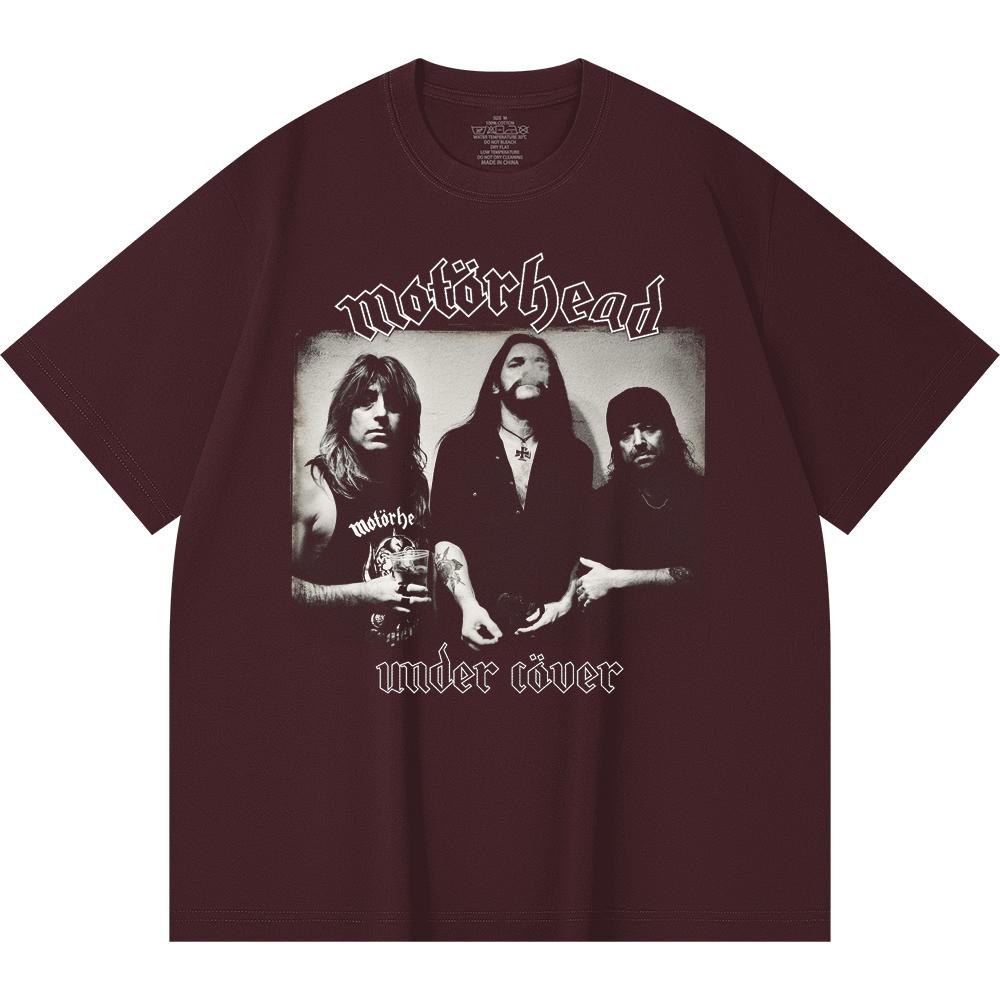 230 Gsm 100% Cotton Heavy Metal T-Shirt  Rock Band Popular Music Print Unisex Heavy Cotton T Shirt