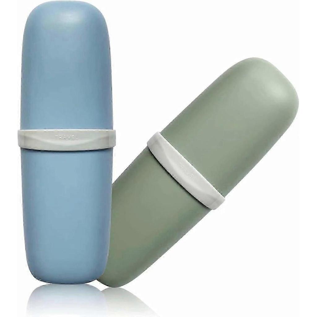 2pcs Travel toothbrush case, toothbrush case and strap,portable trip washing cup holder