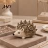 Resin Jewelry Organizer Hedgehog Ring Holder, Cute for Rings, Waterproof Animal Compact Ornament Storage Vanity Dresser Bathroom, Gift Women