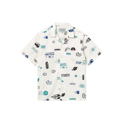 SS22 Letter Pattern Printed Shirt Men Shirts I030042-0PK-XX