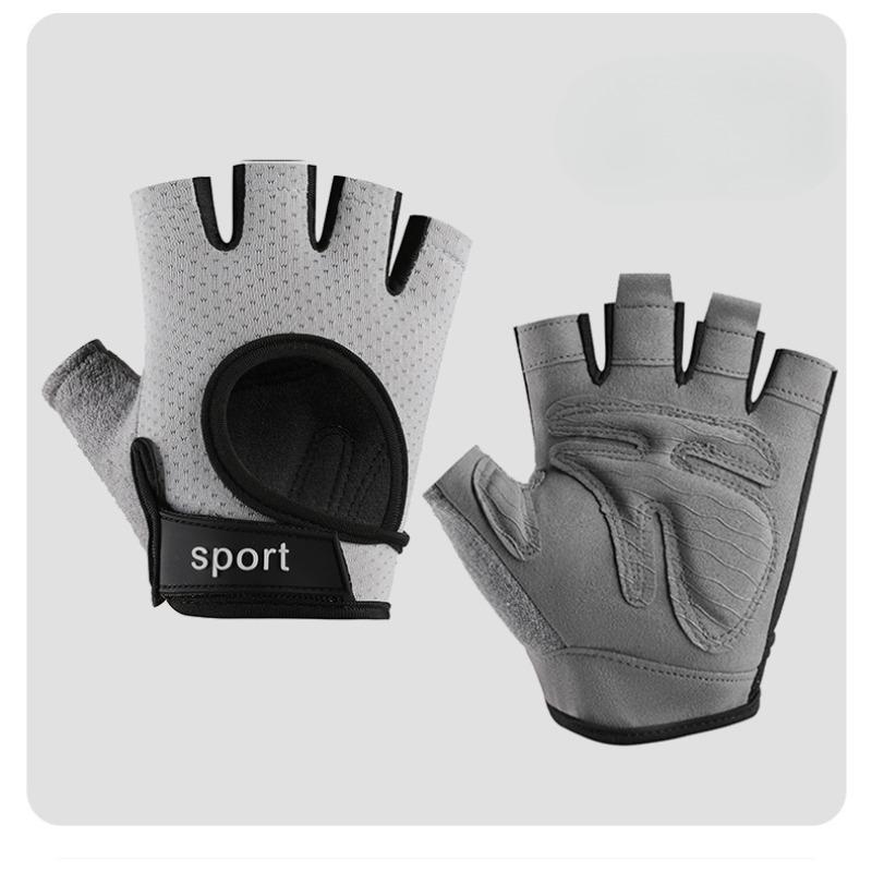 Fitness Gloves for Men and Women Half Finger Yoga Gym Dumbbell Exercise Sports Non Slip Wear Resistant Breathable Wrist Protection Gloves