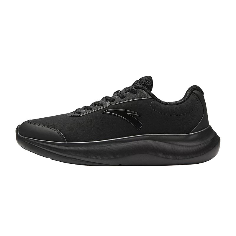 Anta Running Pulse Men Black Grey Lightweight Cushioned Running Sneakers 922545505-4 36