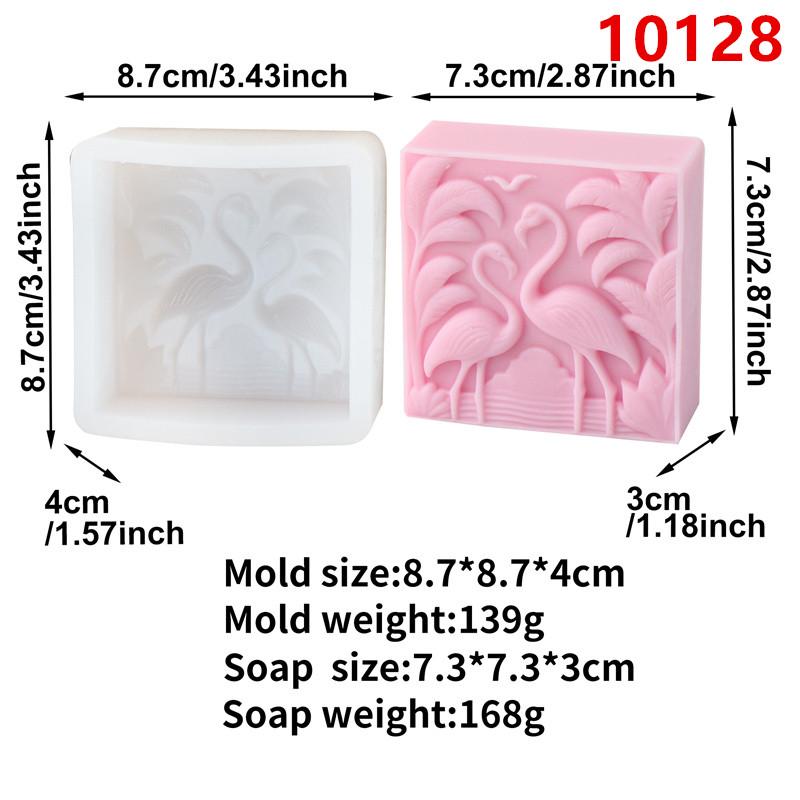 3D Square Animal Horsehead Elephant  Silicone Soap Mold DIY Flamingo Tiger Mold Craft Gift Handmade Bath Bomb Making Supplies