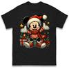 Micky Mouse Christmas T-Shirt Tshirt Mens Womens Tops Unisex Tees 100% Cotton