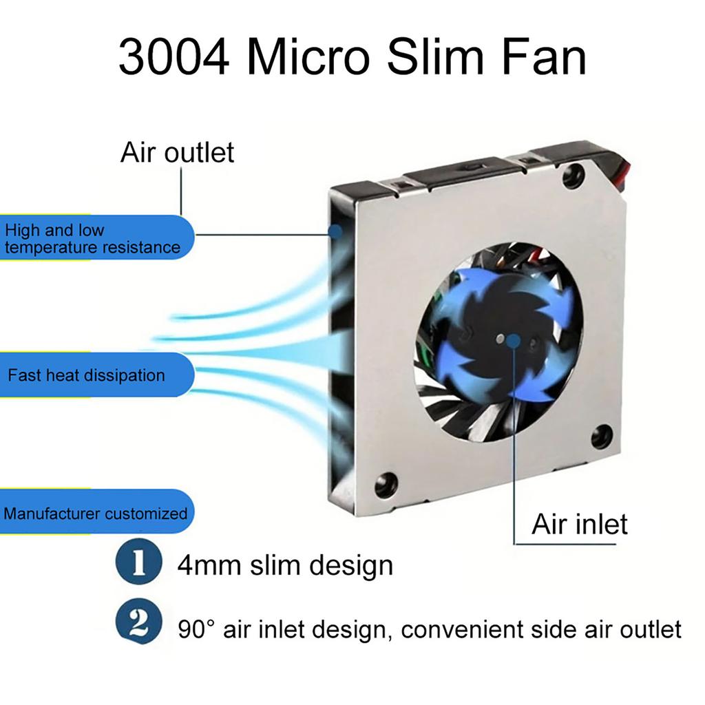 3*3*0.5cm DC Turbo Fan Ultra-thin Cooling Fan Efficient And Energy-saving Large Air Volume One-time Injection Molding