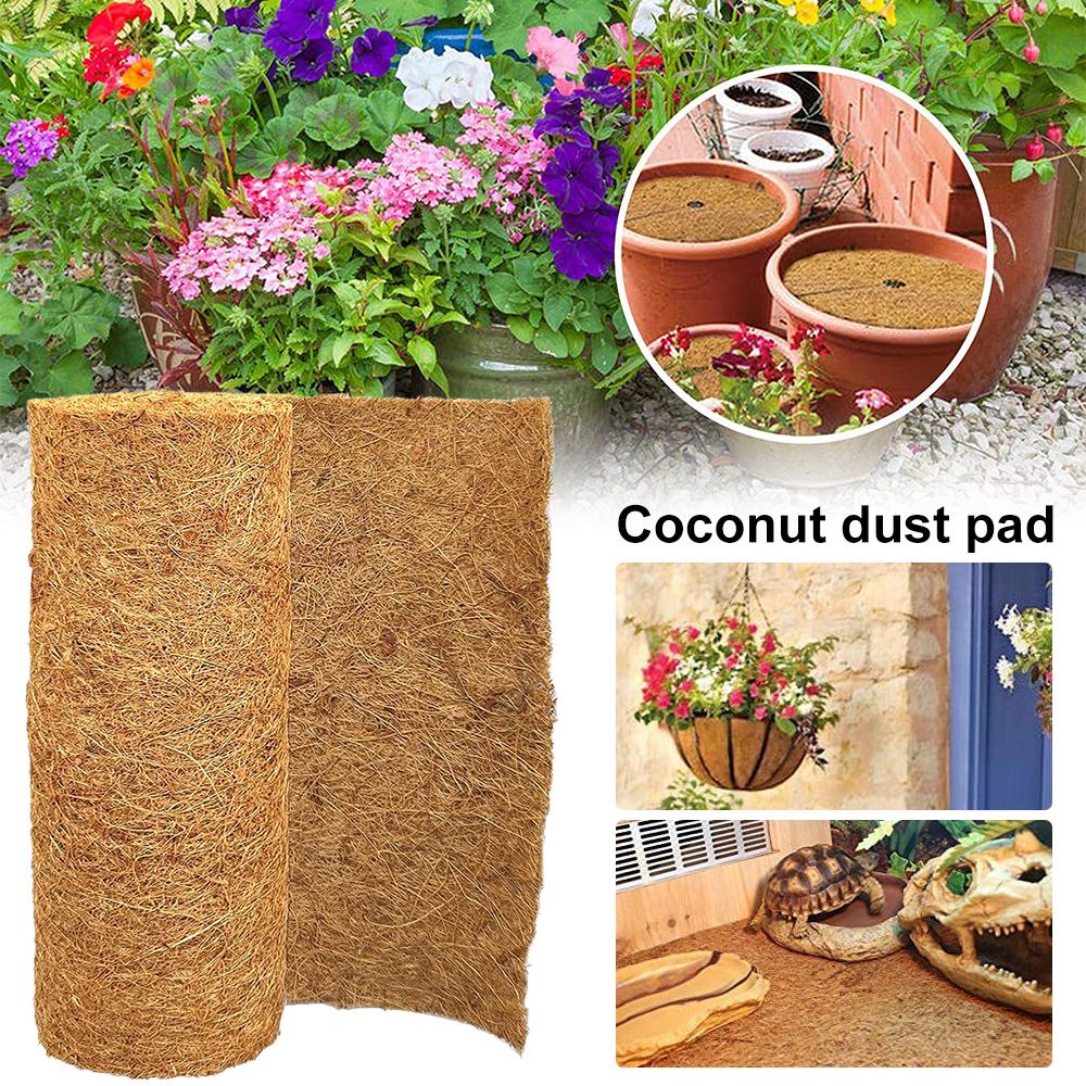 Rouleau de Fibre Végétale Tapis Naturel pour Reptiles Literie pour Reptiles Isolation Panier à Fleurs Feuille Doublure en Fibre de Coco Tapis Coco