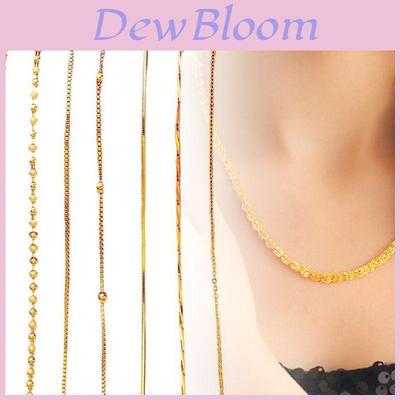 Gold Plated Water Wave Necklace Stylish Thin Chain For Any Occasion**
