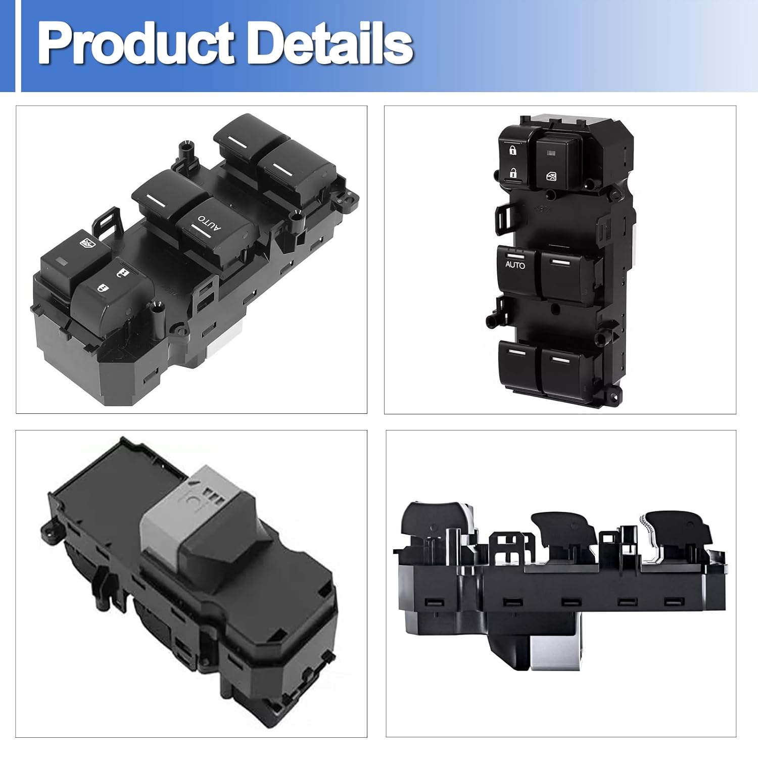 

35750-T2A-A01 Master Power Window Switch Front Left Driver Side Fits for 2013-2016 Accord Replace 35750-T2A-H21, 35750T2AA91
