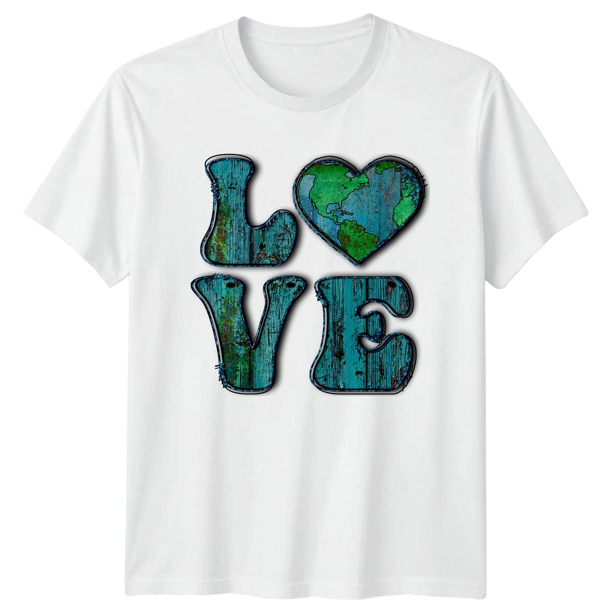 Love T-Shirt Earth Day Environmental Earth Day Gift For Him And Her XXXXL