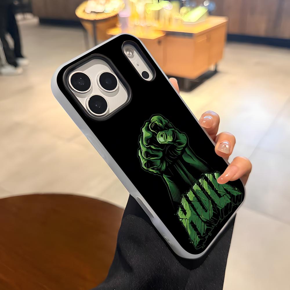 Superhero H-Hulk Phone Case For IPhone 17 Air 16 E 15 14 Plus 13 12 11 Pro Max Jelly 2 In 1 Protective Case