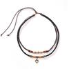 European And American Ladies Necklace Double-layer Winding Necklace Simple Clavicle Chain High-end Sense Suitable For Parties And Beach Vacations