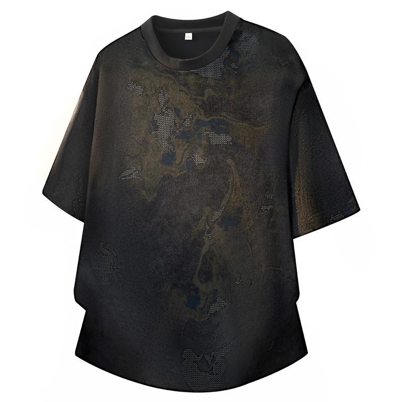 Short-sleeved T-shirt, Round Neck, Half-sleeved Bottoming Shirt, Plus Size Men's Top