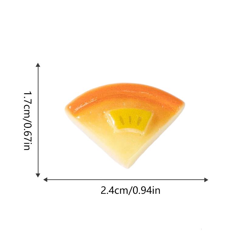 5/10PCS Pizza Food Miniature Models Ornaments Decor Simulation DIY Resin Accessories