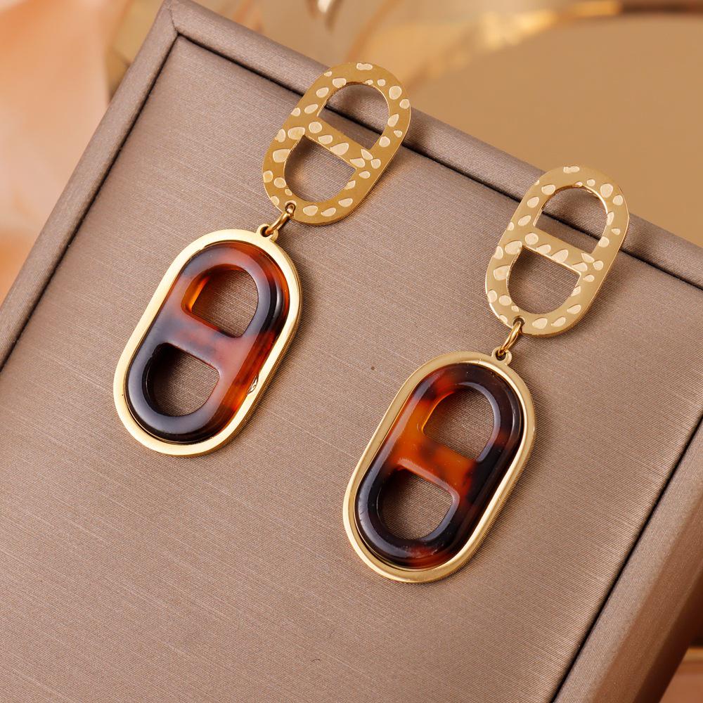 Французский Люксовый Набор: Ожерелье и Серьги с Четырехлистным Клевером, Сердцем, Бабочкой и Янтарём