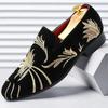 Fashion Men Shoe European American Matte Autumn Comfort Men Shoe Embroidery Loafers Fashion Barber Men Casual  Social  Male
