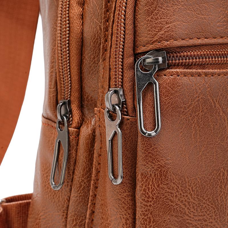 PU Chest Bag Men's Outdoor Shoulder Bag Crossbody Bag