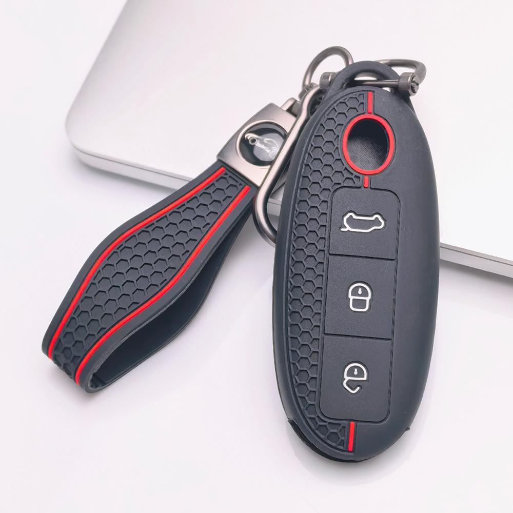 Coprichiave per Auto in Silicone con Portachiavi per Dongfeng Fengguang S560 500 370 Aeolus A60 E70 Yixuan Forthing S500 F600 Rich Navara Yulon