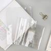 2Pcs Waterproof Pvc Transparent Protective Sleeve For A6 A5 Notebook Journal Planner Book Diary Protect Cover Office Supplies