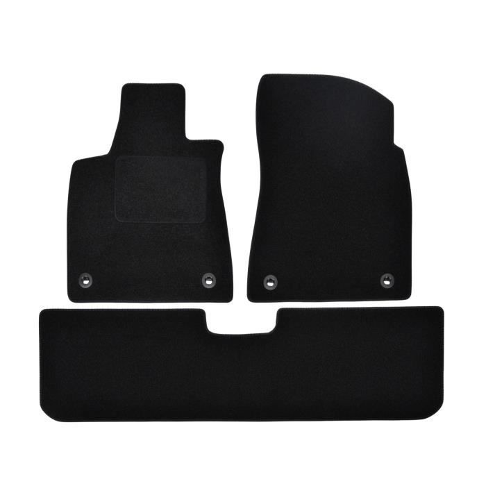 Tapis De Sol Noir Velours Sur Mesure Pour Lexus RX 2015-2022 3pcs, Ajustement Précis, Renforcée Dans La Zone De La Pédale