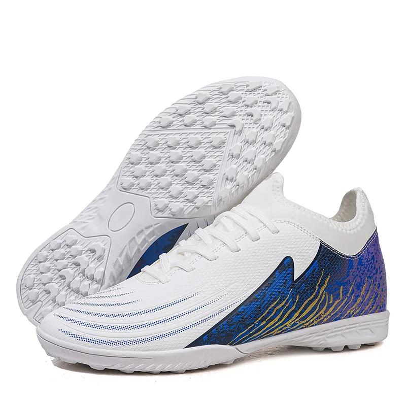 

New Men s Women s Sneakers Comfortable Soft Lace Anti Slip Football Shoes Hot Selling Low Cut TF/FG Youth Training Soccer Shoes 35