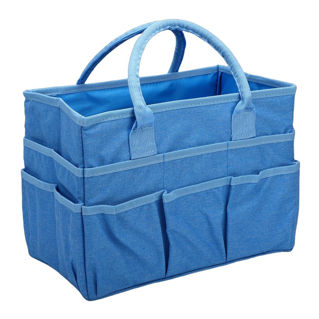 Craft Organizer Bag 10 Pockets Oxford Fabric Spacious Arts and Crafts Storage Teacher Stationery Sewing Gardening Tool