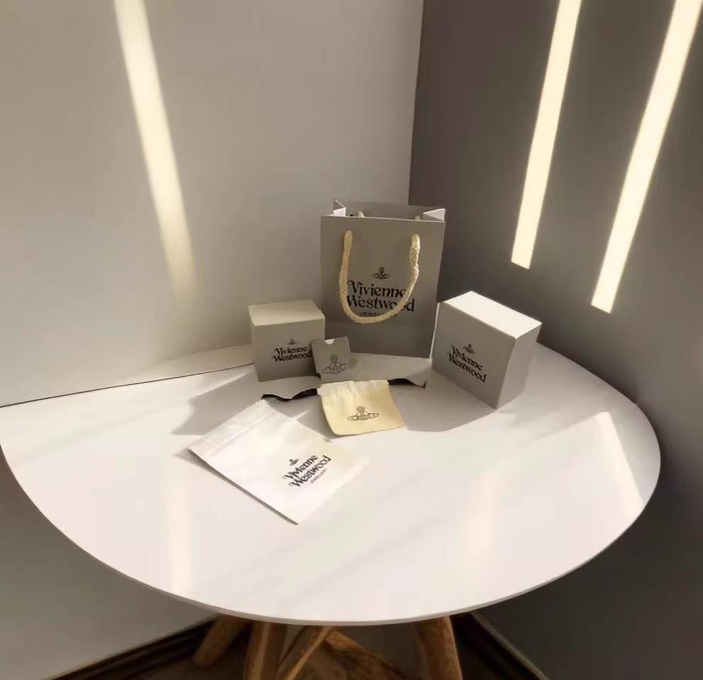 Westwood Saturn Choker Necklace: High Version, Medium Size, Women's 10MM Beads, Logo Clasp.